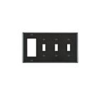 Plaque murale combinée Leviton p326 marron