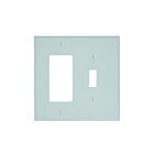 Plaque murale combinée 2 dispositifs Leviton pj126-w blanc