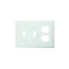 Plaque murale combinée Leviton pj21-w blanc