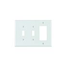 Plaque murale combinée 3 dispositifs Leviton pj226-w blanc