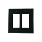 Plaque murale pour dispositif décorateur Leviton pj262-e noir