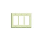 Plaque murale pour dispositif décorateur Leviton pj263-t amande pâle