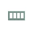 Plaque murale 4 dispositifs Leviton pj264-gy gris