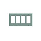 Plaque murale pour 4 dispositifs décorateurs Leviton pj264-i ivoire