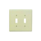 Plaque murale 2 dispositifs Leviton pj2-gy gris