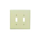 Plaque murale 2 dispositifs Leviton pj2-i ivoire