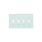 Plaque murale 4 dispositifs Leviton pj4-w blanc