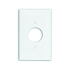 Plaque murale 1 dispositif Leviton pj7-w blanc