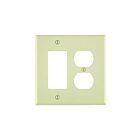 Plaque murale combinée Leviton pj826-t amande pâle