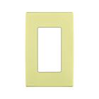 Plaque murale 1 dispositif Leviton rewp1-cs soie blonde