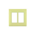 Plaque murale sans vis Leviton rewp2-cs soie blonde