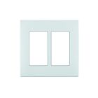 Plaque murale pour 2 dispositifs décorateurs Leviton rewp2-ww blanc