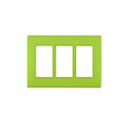 Plaque murale 3 dispositifs Leviton rewp3-gs vert granny smith