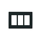 Plaque murale 3 dispositifs Leviton rewp3-ob onyx noir