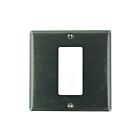 Plaque murale 2 dispositifs Leviton s746-n acier inoxydable