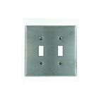 Plaque murale 2 dispositifs Leviton ssj2-40 acier inoxydable