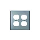 Plaque murale 2 dispositifs Leviton ssj82-40 acier inoxydable