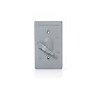 Couvercle de boîtier Leviton wm1s-gy gris