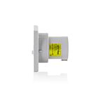 Leviton S216-B4 Boîte Jaune Broche et manchon Entrée 2P3W 16A 100-130V Position horloge 4 heures