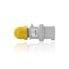 Leviton S216-P4 Boîte jaune broche et manchon fiche 2P 3W 16A 100-130V position horloge 4 heures