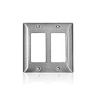 Leviton SL262 Plaque murale Decora standard 430 2-Gg en acier inoxydable