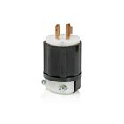 Leviton 2411E noir et blanc Fiche à verrouillage