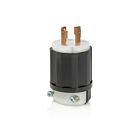 Leviton 2711E noir et blanc Fiche à verrouillage