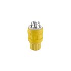 Leviton 28W09 4W Jaune Fiche à verrouillage