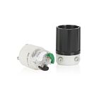 Leviton 5369E noir et blanc Connecteur à lames droites