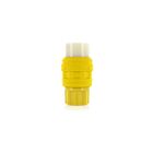 Leviton 78W76-C Jaune Connecteur étanche à verrouillage Wetguard