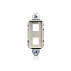 Leviton FB2DE-I Blanc Insert encastré Decora à 2 ports basse tension pour utilisation avec Fbc1F et Fbc2F