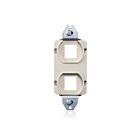 Leviton FB2DU-I Blanc Insert encastré Duplex à 2 ports basse tension pour utilisation avec Fbc1X