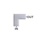 Light Efficient Design RP-LBIMAX-LR-12W-40K-WC  12W LED lbimax virage à droite à 90°