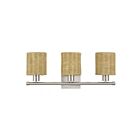 Livex Lighting 13703-91 Weavington 3-lumières 40W Nickel brossé Lampe de salle de bain