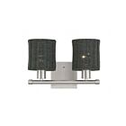 Livex Lighting 13717-91 Weavington 2-lumières 40W Nickel brossé Lampe de salle de bain
