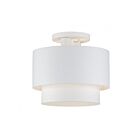 Livex Lighting 40054-03 Zolana 2-lumières 40W Blanc Plafonnier Semi Encastré