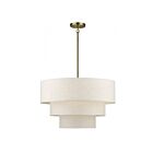 Livex Lighting 41936-01 Manorwood 5-lumières 60W Nickel brossé Suspendu