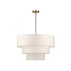Livex Lighting 41937-01 Manorwood 8-lumières 60W Laiton antique Suspendu