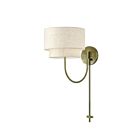 Livex Lighting 41940-01 Manorwood 1-lumière 60W Laiton vieilli Lampe murale