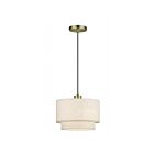 Livex Lighting 41941-01 Manorwood 1-lumière 60W Laiton antique Suspendu