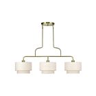 Livex Lighting 41943-01 Manorwood 3-lumières 60W Laiton antique Lustre