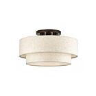 Livex Lighting 41945-92 Manorwood 3-lumières 40W Bronze anglais Plafonnier Semi Encastré