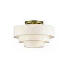 Livex Lighting 41946-01 Manorwood 4-lumières 40W Laiton antique Plafonnier Semi Encastré