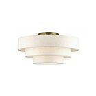 Livex Lighting 41948-01 Manorwood 5-lumières 40W Laiton antique Plafonnier Semi Encastré