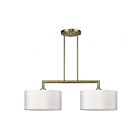 Livex Lighting 45492-01 Meridian 2-lumières 60W Laiton antique Lustre