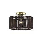 Livex Lighting 49132-01 Acordia 1-lumière 40W Laiton antique Plafonnier Semi Encastré