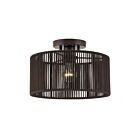 Livex Lighting 49132-92 Acordia 1-lumière 40W Bronze anglais Plafonnier Semi Encastré