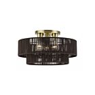 Livex Lighting 49134-01 Acordia 3-lumières 40W Laiton antique Plafonnier Semi Encastré