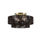 Livex Lighting 49135-01 Acordia 4-lumières 40W Laiton antique Plafonnier Semi Encastré