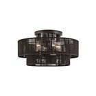 Livex Lighting 49135-92 Acordia 4-lumières 40W Bronze anglais Plafonnier Semi Encastré